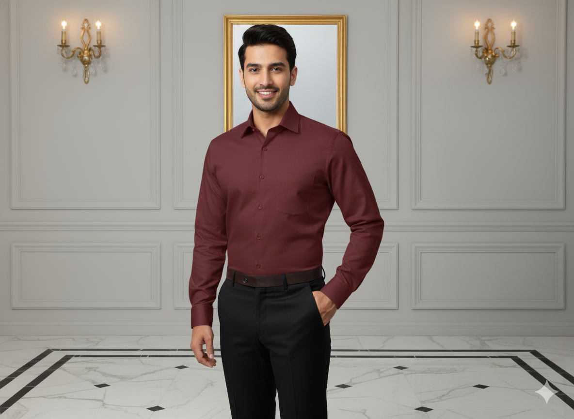 Maroon 100% Turkey Giza Cotton Fabric