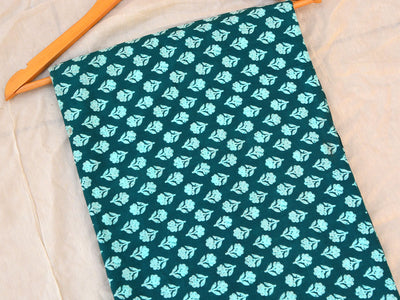 Green  Color Floral Pure Mul Mul Cotton Fabrics
