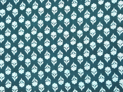 Green  Color Floral Pure Mul Mul Cotton Fabrics
