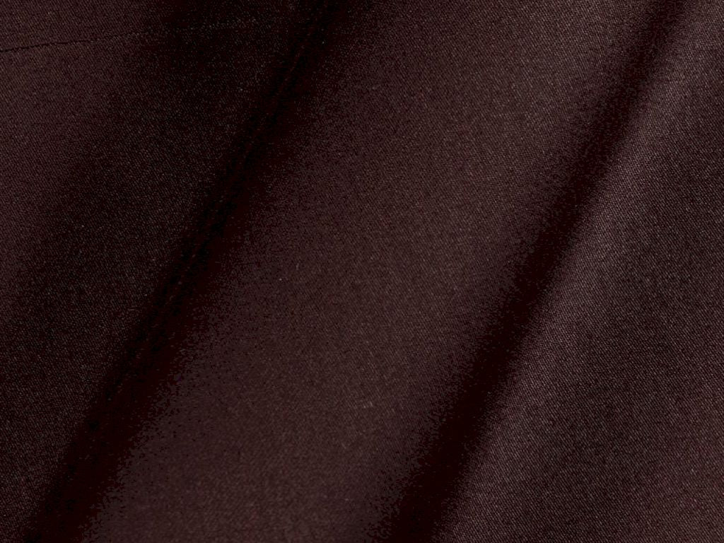 Coffee Brown Plain Dyed Cotton Satin Fabric (Wholesale)