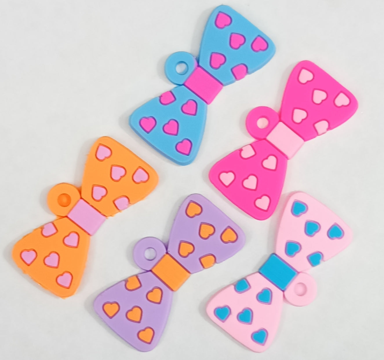 Multicolor Polymer Clay One Hole Charms