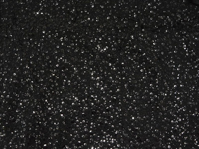 Black  Viscose Georgette With Sequins Embroidered Fabric