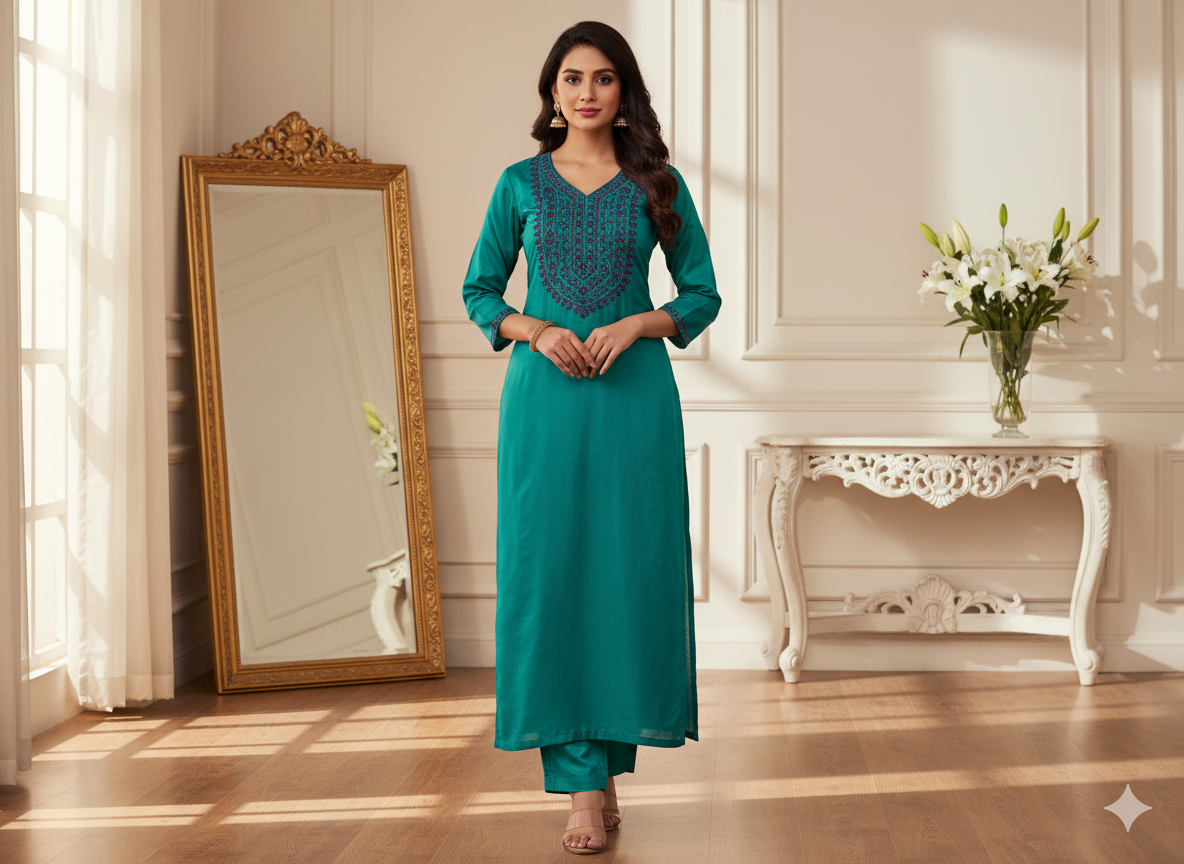 चैती हरा सादा शुद्ध विस्कोस गाजी रेशम कपड़ा