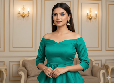 चैती हरा सादा शुद्ध विस्कोस गाजी रेशम कपड़ा