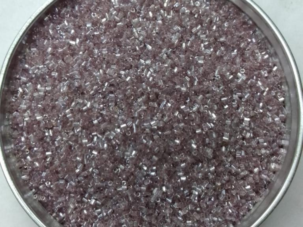 Mauve Purple Lustre 2 Cut Glass Seed Beads- 1.5 mm (Wholesale)