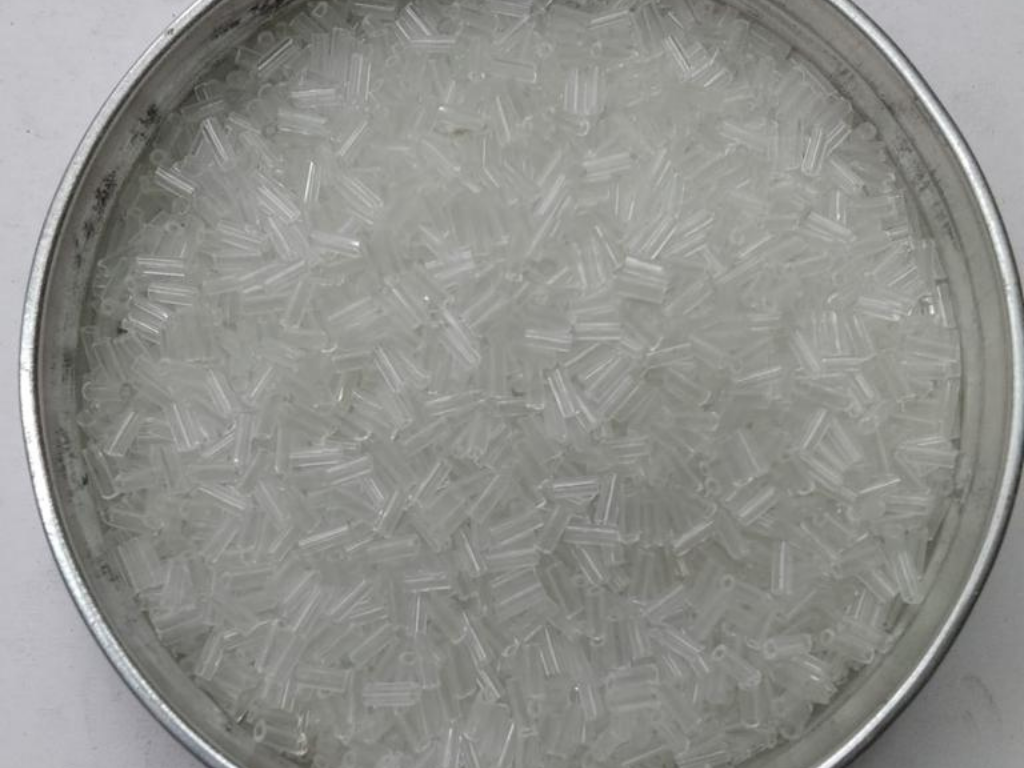 Transparent White Pipe Glass Seed Beads- 4.5 mm (Wholesale)