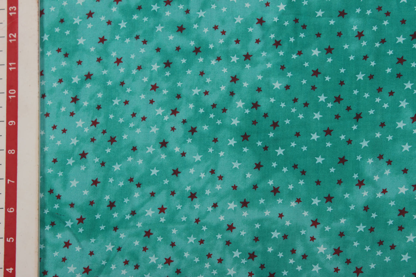 Turquoise Quirky Printed Rayon Fabric