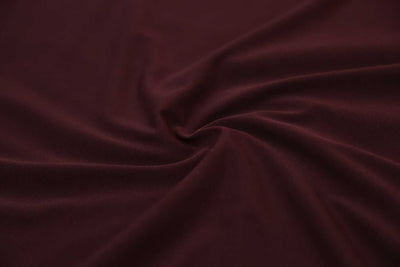 Precut 1 Metre Wine Plain ITY Lycra Knit Fabric