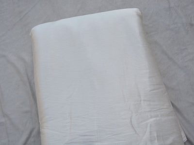 White Plain Pure Dyeable Viscose Gaji Silk Fabric (Wholesale)