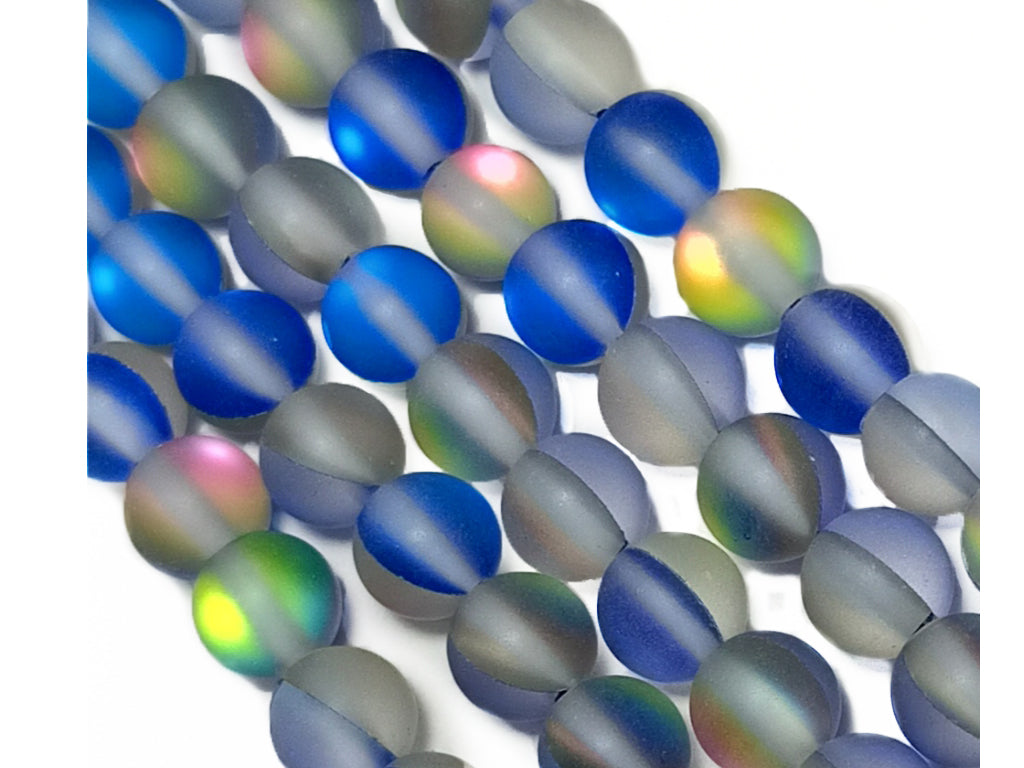 Blue Spherical Radium Natural Quartz Stone Beads