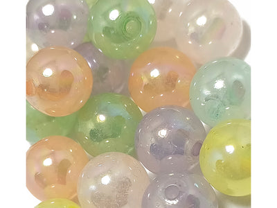 Multicolor Spherical Acrylic Beads With Centre Hole