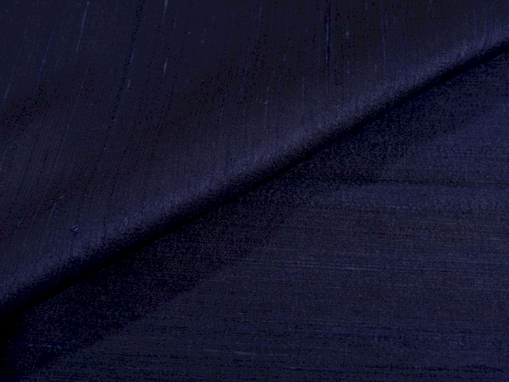 Navy Blue Plain Bangalore Raw Silk Fabric  (Wholesale)