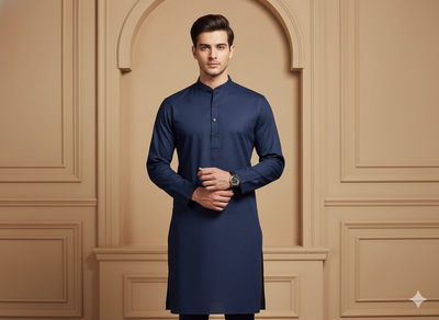 Dark Blue 100% Turkey Giza Cotton Fabric