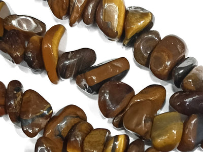 Toffy Brown Glossy Uncut Stone Beads