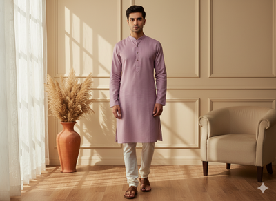 Purple Plain 100% Pure Mul Mul Cotton