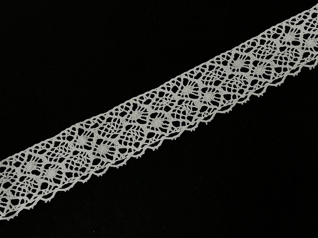 Dyeable Greige Design 78 Cotton Crochet Laces