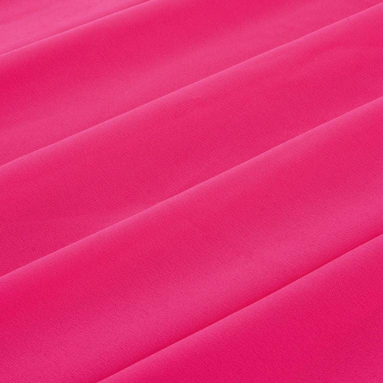 Hot Pink Faux Plain Georgette Fabric