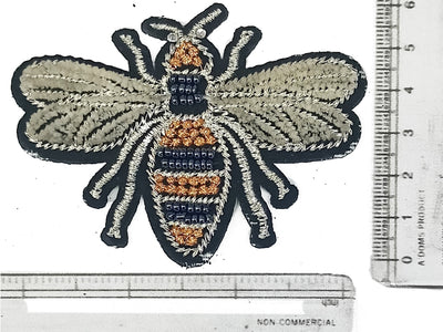 Black Brown Bee Threaded Designer Motifs