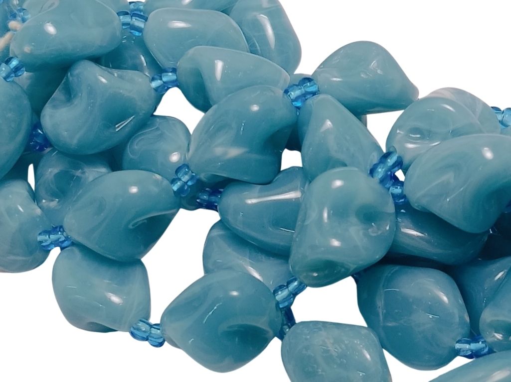 Sky Blue Irregular Shaped Resin Beads