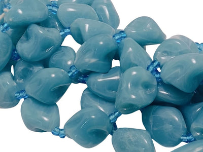 Sky Blue Irregular Shaped Resin Beads