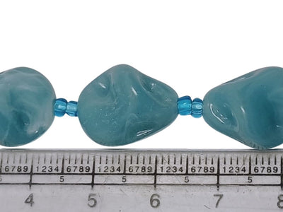 Sky Blue Irregular Shaped Resin Beads