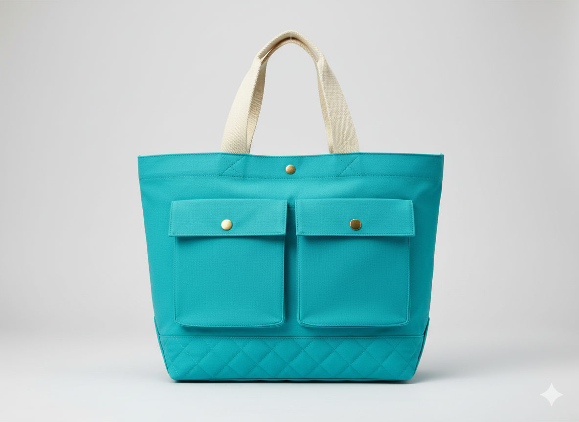 आसमानी नीला सादा भारी सूती कैनवास कपड़ा