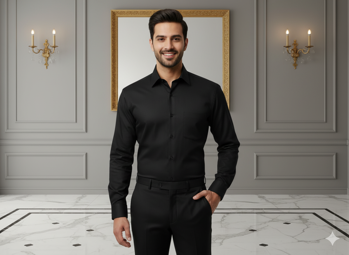 Jade Black 100% Turkey Giza Cotton Fabric