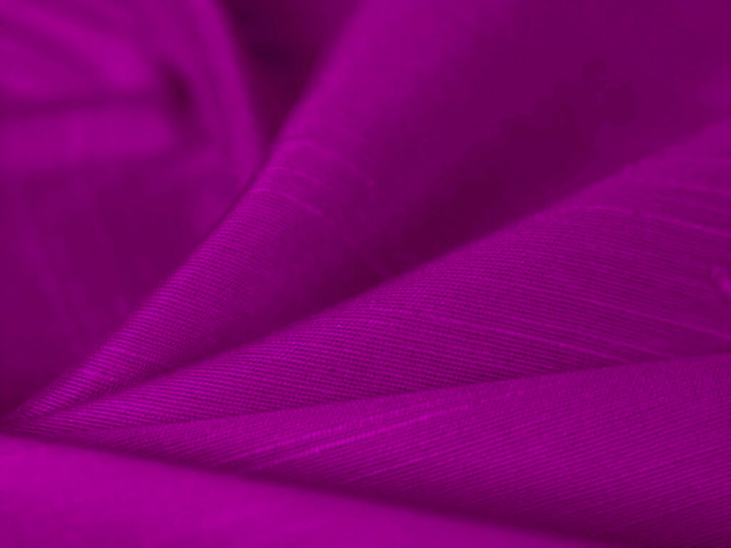 Deep Purple Plain Bangalore Raw Silk Fabric  (Wholesale)