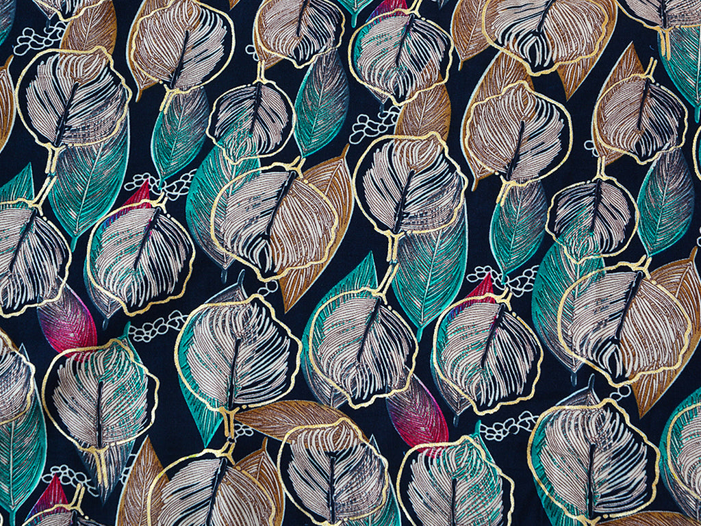 Multicolor Floral Digital Print Cotton Rayon Fabric