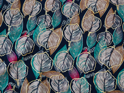 Multicolor Floral Digital Print Cotton Rayon Fabric