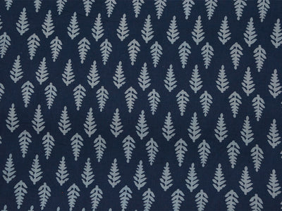 Indigo Ajrakh Blue Pure Cotton Fabric