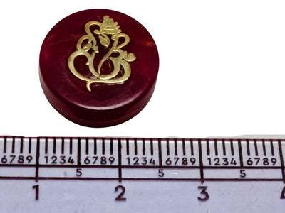 Wine Circular Resign Ganpati Charms