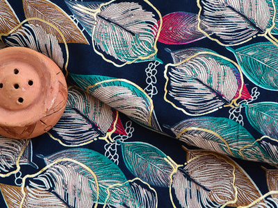 Multicolor Floral Digital Print Cotton Rayon Fabric