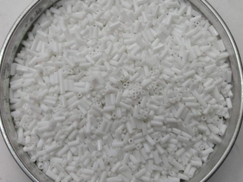 Milky White Opaque Pipe Glass Seed Beads- 4.5 mm (Wholesale)