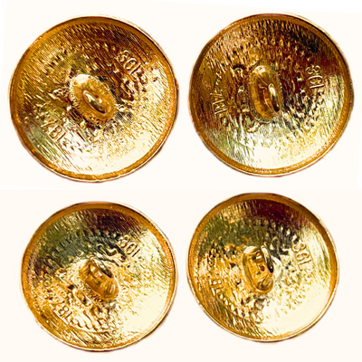 Golden & Blue King’s Favourite Royal Crest Lion Shield Eye-Catchy Design Round Shank Metal Button Blue and Golden Colour for Coat, Suit, Blazer, Sherwani, Nehru Jacket and for all Types of Clothes