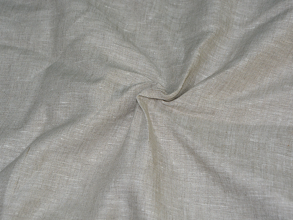 Precut of Ivory Plain Pure Linen 60 Lea Fabric