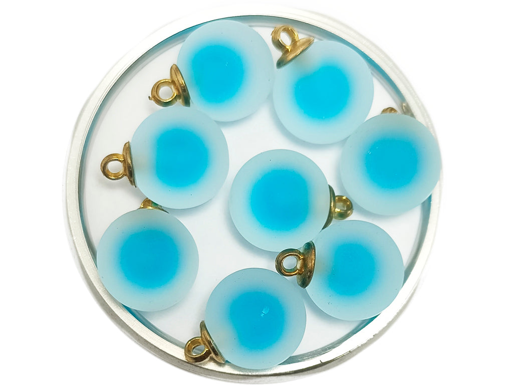 Blue Spherical Acrylic Beads With Hook