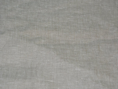 Ivory Plain Pure Linen 60 Lea Fabric