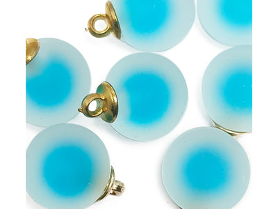 Blue Spherical Acrylic Beads With Hook