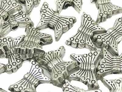 Silver Butterfly Metal Charms