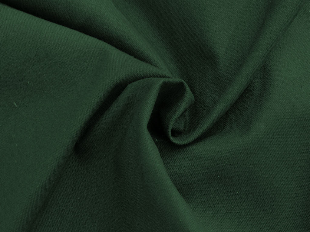 Dark Green Plain Heavy Cotton Canvas Fabric