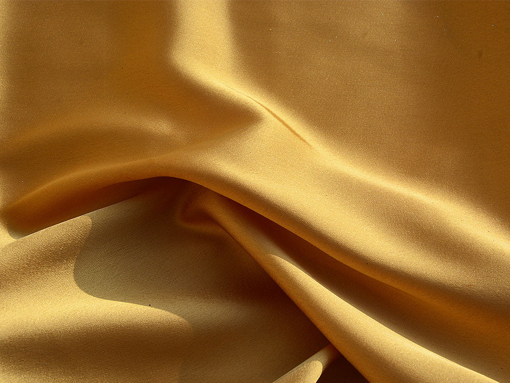 Dark Golden Plain Heavy Japan Satin Fabric