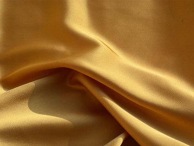 Dark Golden Plain Heavy Japan Satin Fabric