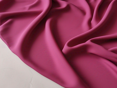 Tokiyo Magenta Plain Crepe Fabric