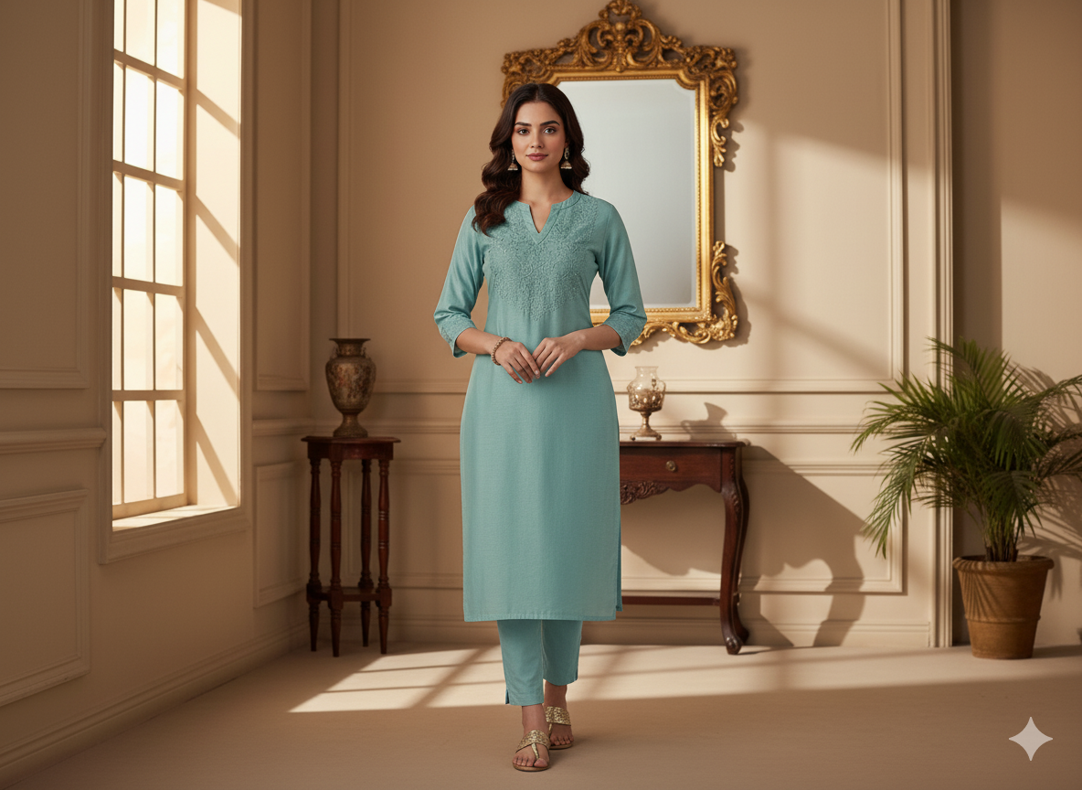 चैती सादा ग्लेज्ड कॉटन कपड़ा