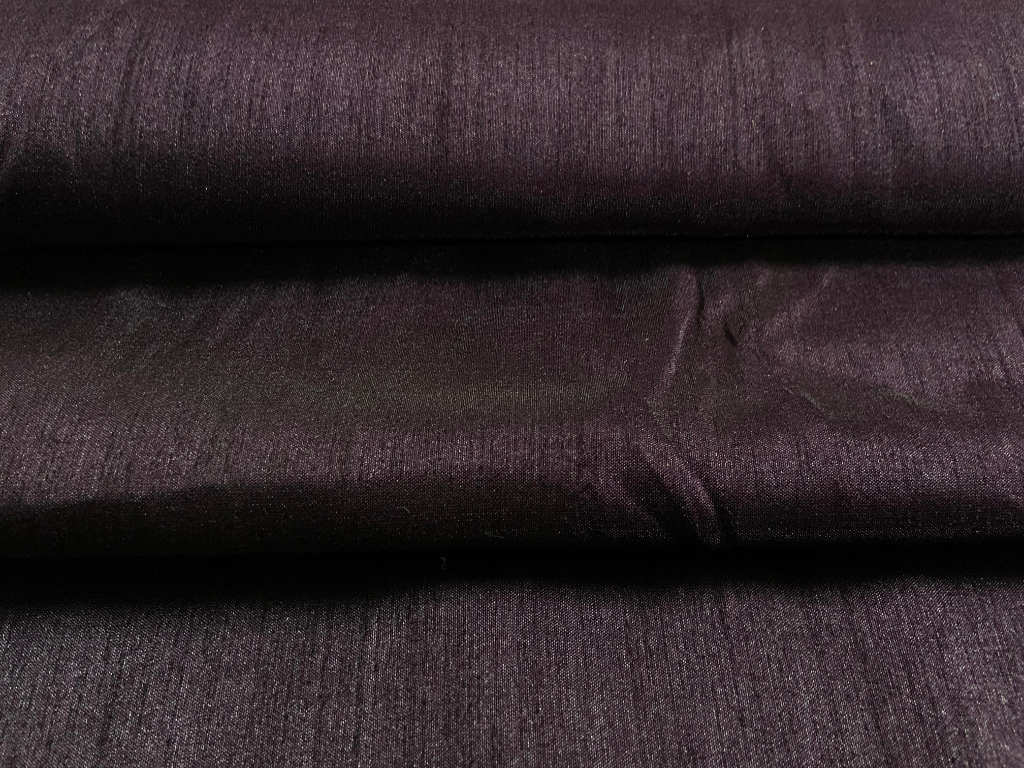 Dark Plum Mulberry Heavy Raw Silk