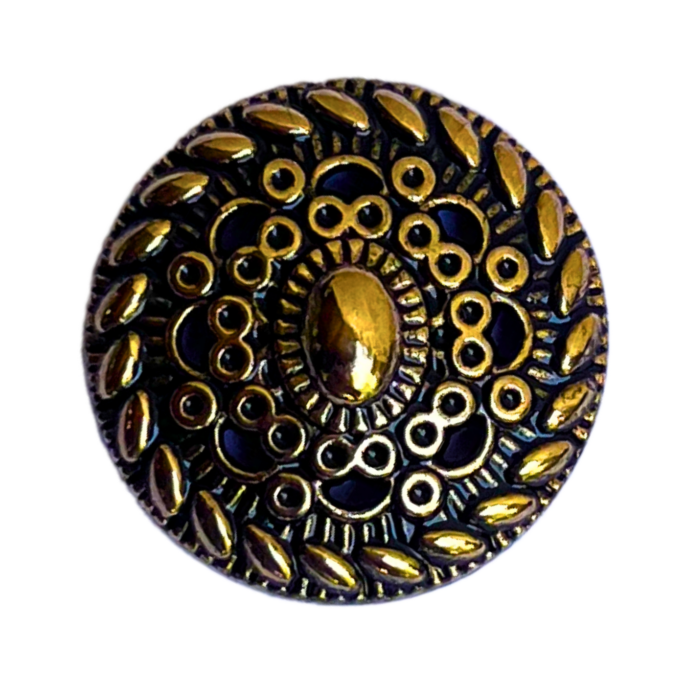 Golden & Black Designer Metal Buttons