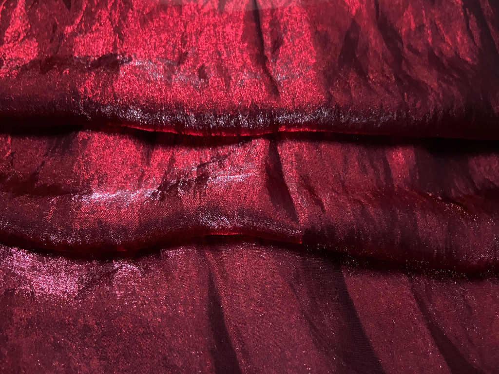 Luxuries Blooming Burgandy Heavy Fendi Silk