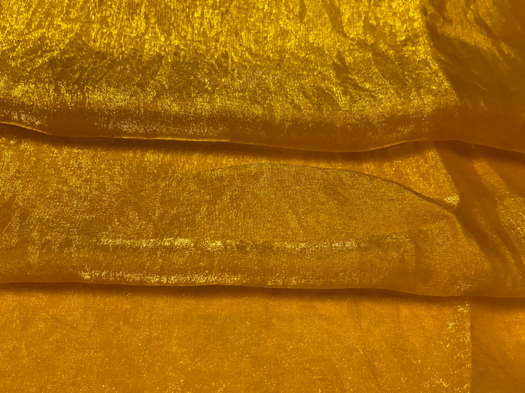 Luxuries Sunny Yellow Heavy Fendi Silk