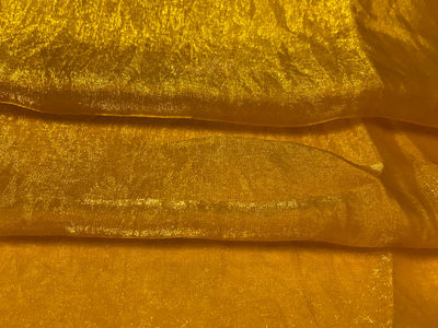 Luxuries Sunny Yellow Heavy Fendi Silk